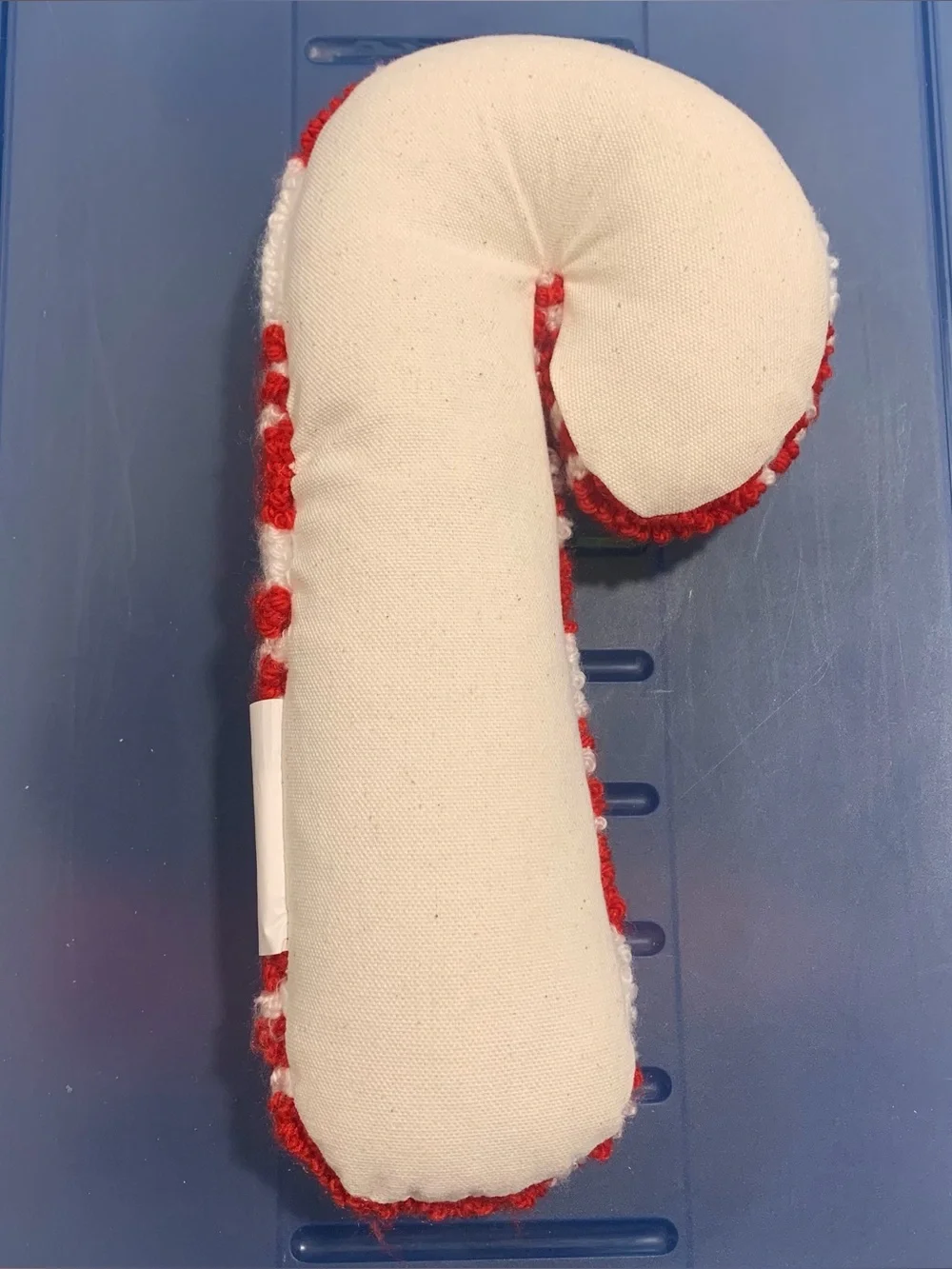 Karma Home Red & White Candy Cane Pillow Christmas Holiday 12”x5.5” NWOT